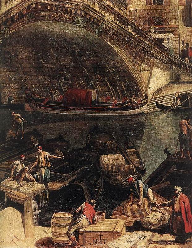 MARIESCHI, Michele The Rialto Bridge in Venice (detail) ag China oil painting art